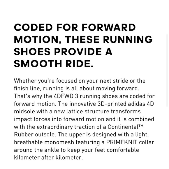 New adidas 4DFWD 3 M running shoes - Picture 8 of 13